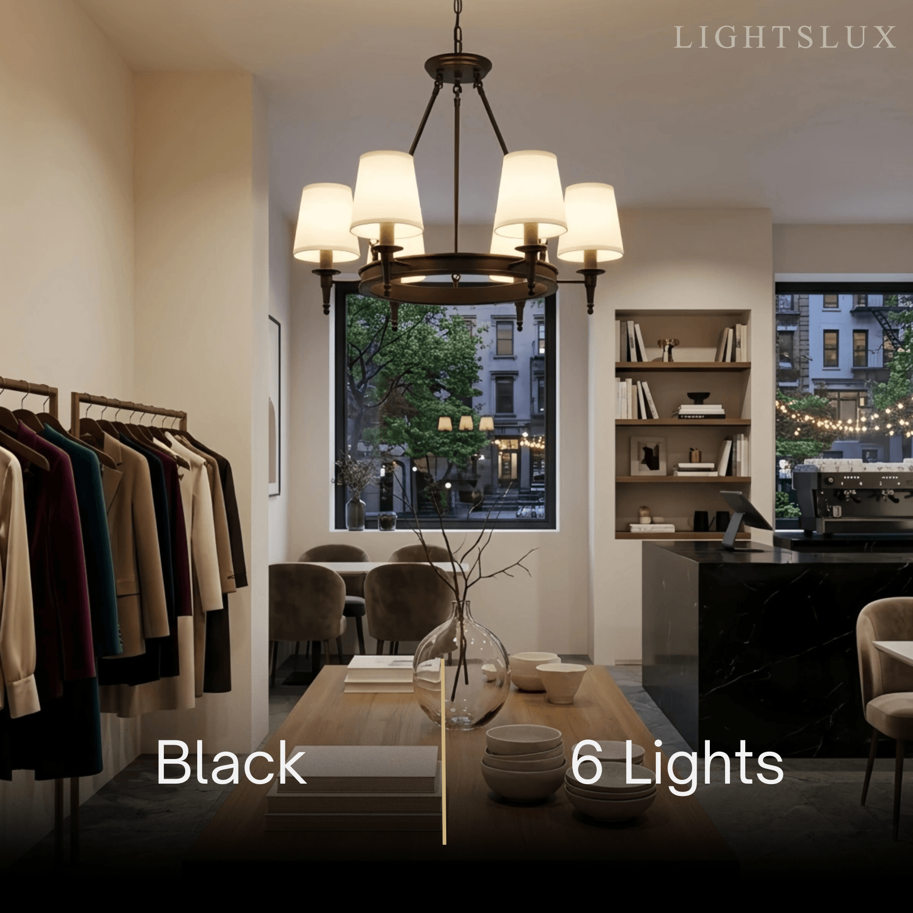 Nebula Vintage Black Chandelier