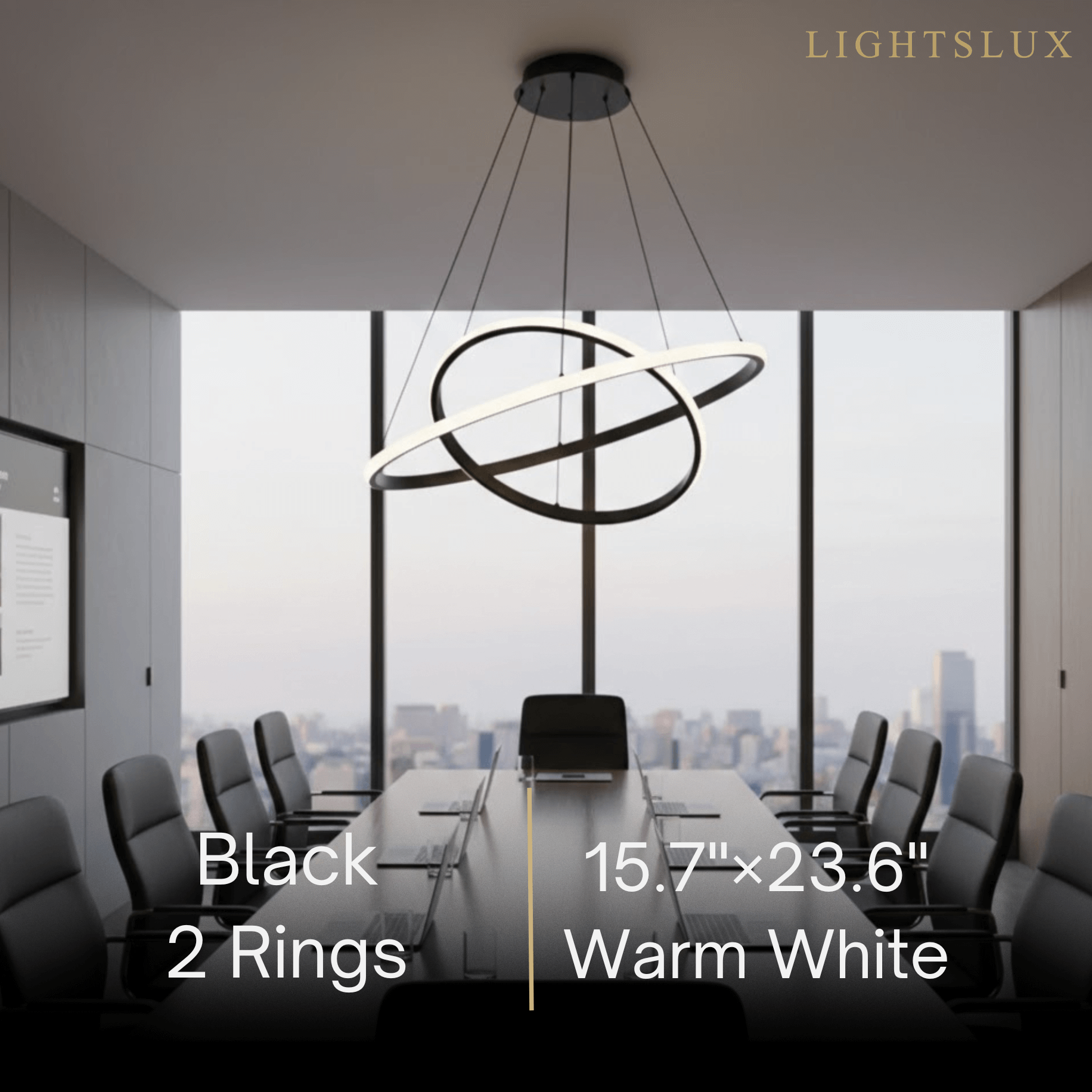 Velora Modern Metal Ring Pendant Light – Fixture for Living