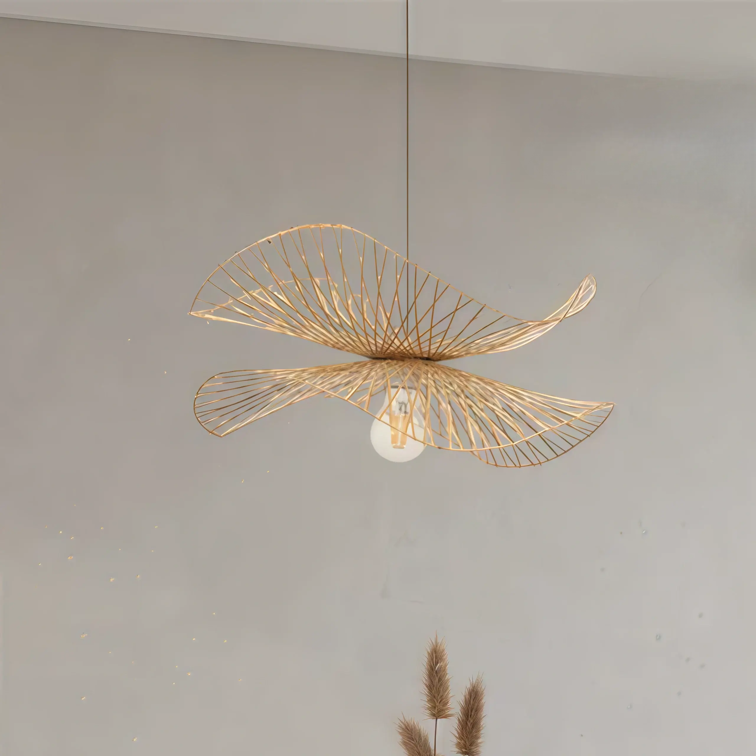 Bamburo Natural Rattan Pendant Light