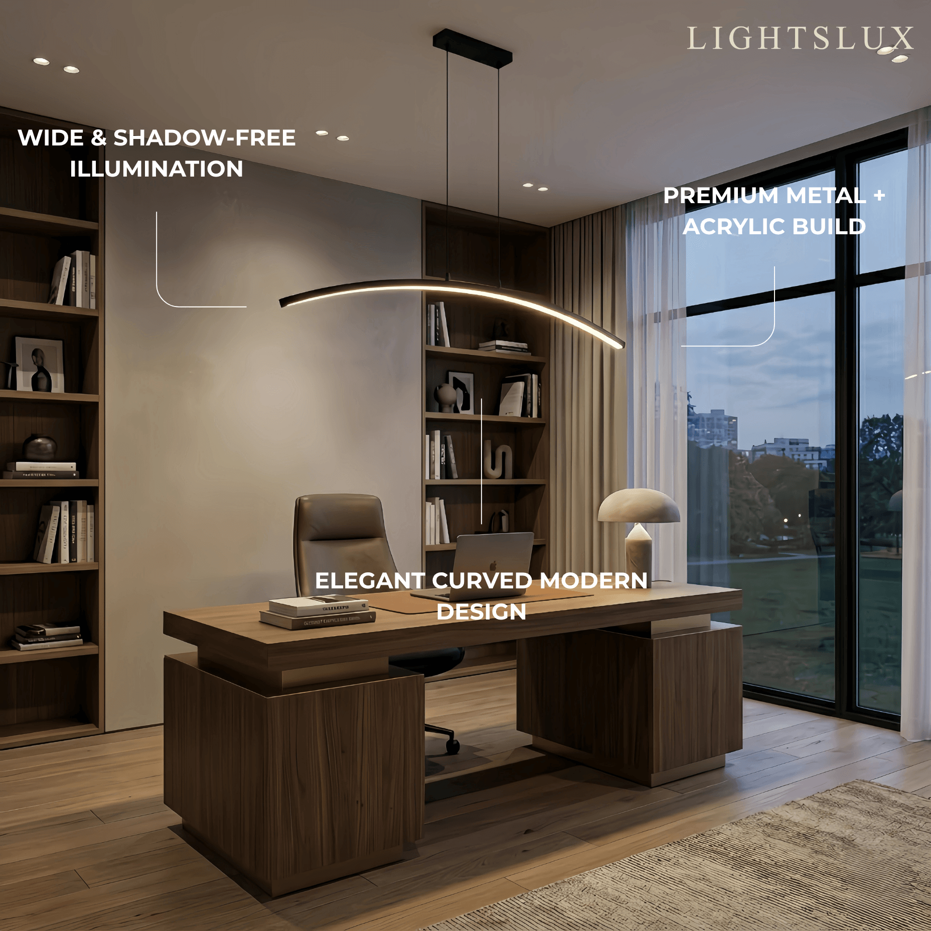 Arcato Minimalist Linear Pendant Light