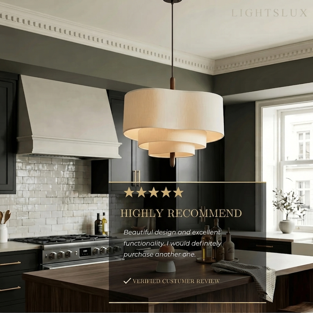 Modern Fabric Pendant Light
