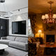 Modern vs. Vintage Pendant Lights: showcasing modern vintage pendant lights in contemporary and classic living room settings.
