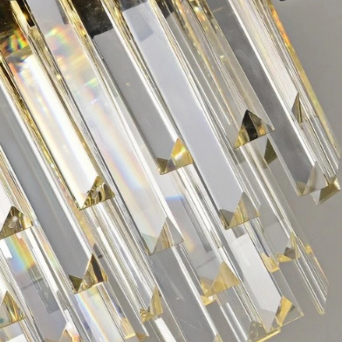 Excelis Luxury Obsidian Pendant – Black Frame Layered/High-Quality Crystals for Indoor Space