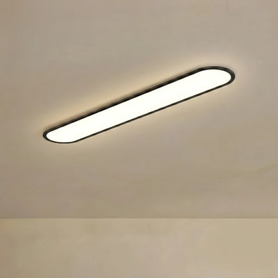 Arcato Minimalist White/Black LED Flush Mount Ceiling Light Living Room