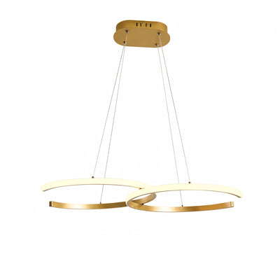 Excelis Modern Dimmable Pendant Light – Metal & Silica Gel Ring Dining Room