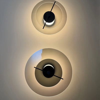 Vetro Modern Wall Lamp -- Glass and Carbon Steel with Rotating Shade for Living Room Bedroom