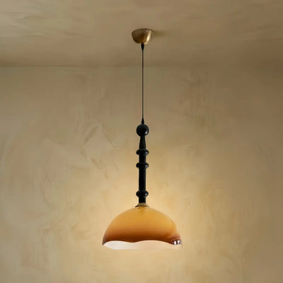 Vetro Retro Glass Pendant Light --Coffee Or White for Dining Room