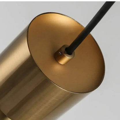 Modern Gold Pendant Light with Soft Warm Glow for Contemporary Interiors