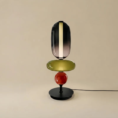 Vetro Art Deco Glass Table Lamp -- Hand-Blown Crystal LED for Living Room