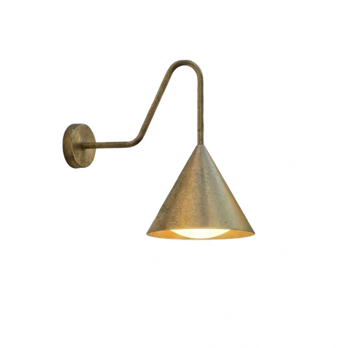 Irondale Minimalist Conical Outdoor Wall Lamp – Black Metal Light for Exterior Wall