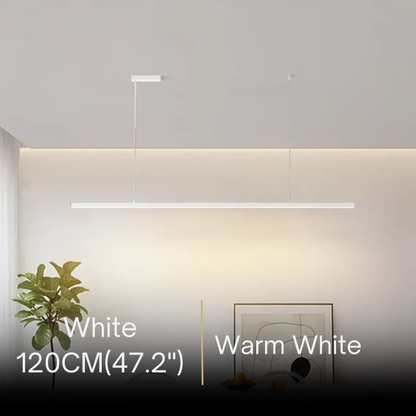 Arcato Modern LED Pendant Light – White/Black Metal/Glass for Dining Room