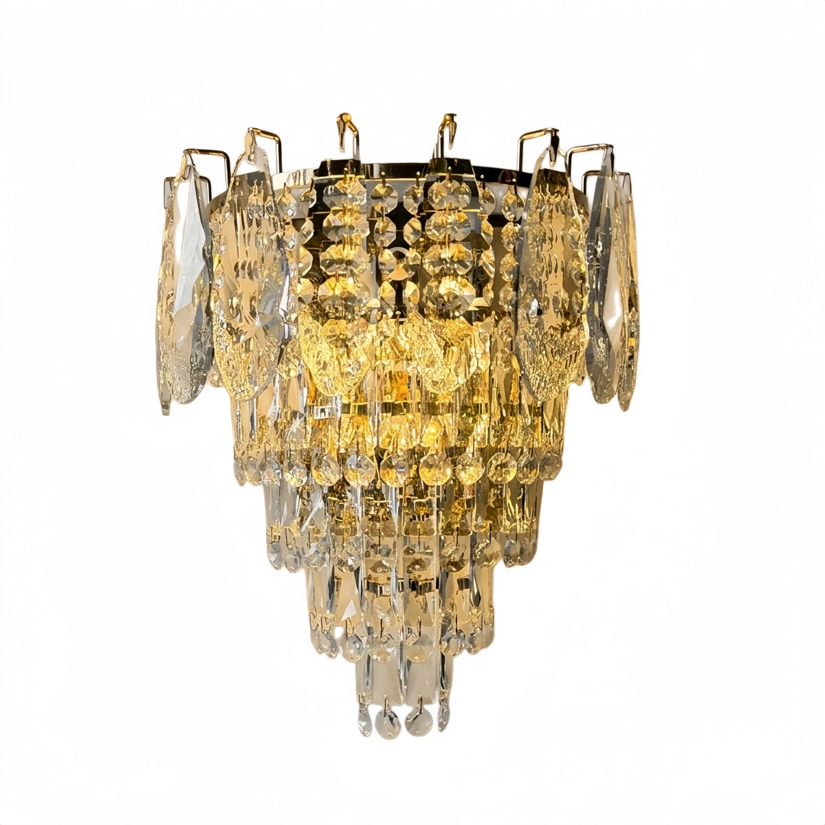 Velora Italian Luxury Wall Lamp--Crystal Shade Wall Lamp for Bedroom