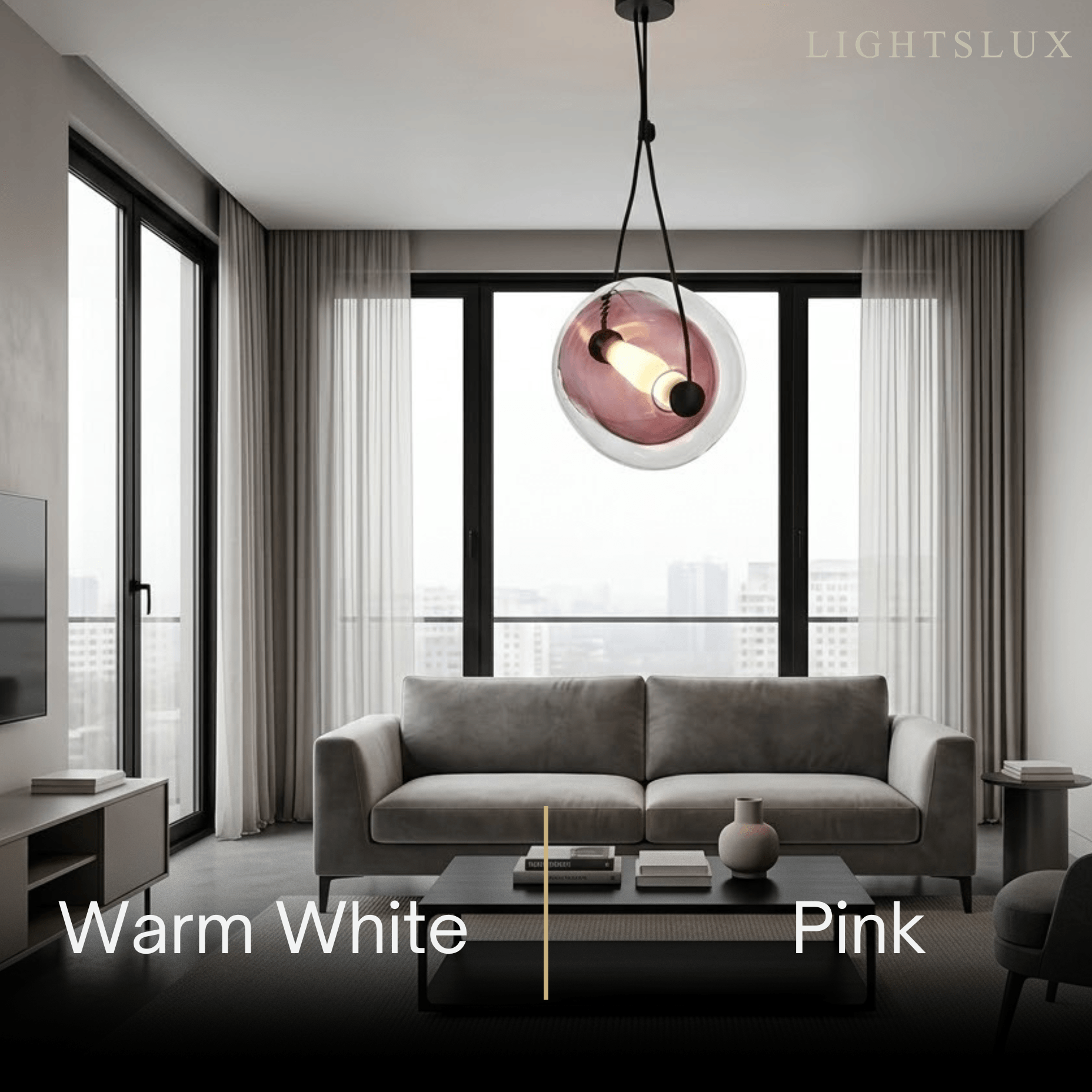 Morandia Modern Minimalist Glass Pendant Light