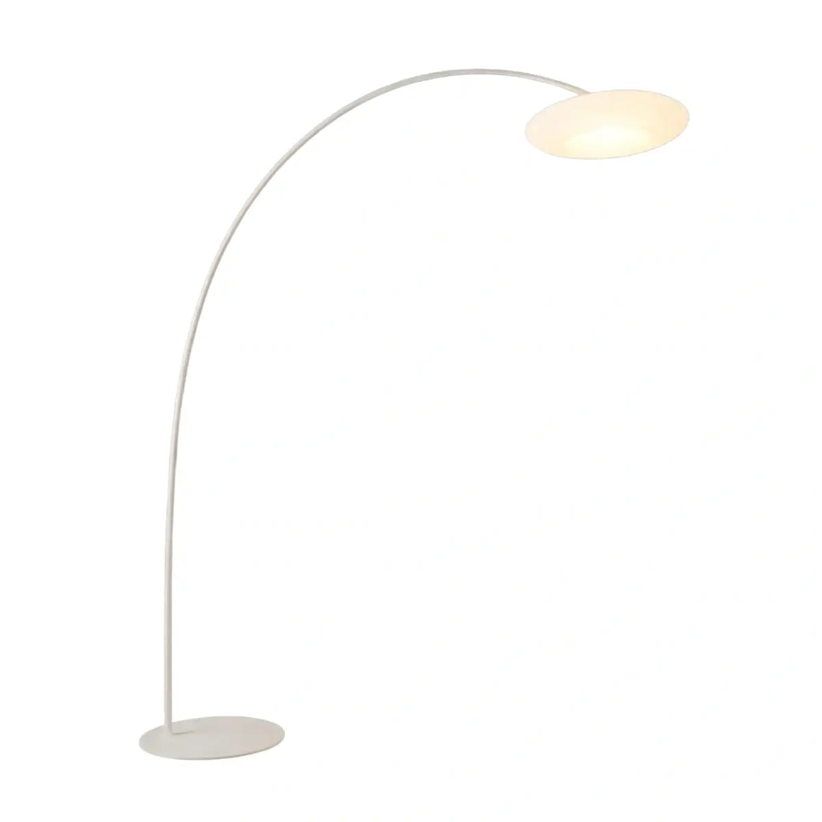 Velora Minimalist Floor Lamp - Curved Black/White Design, Dimmable for Living Room