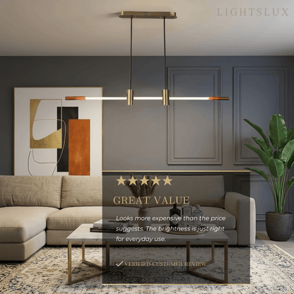 Arcato Modern Metal & Acrylic Pendant Light 
