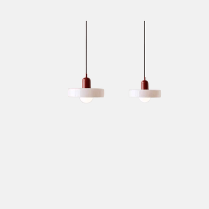 Morandia Nordic Pendant Light - Round Glass Shade for Living/Dining Room