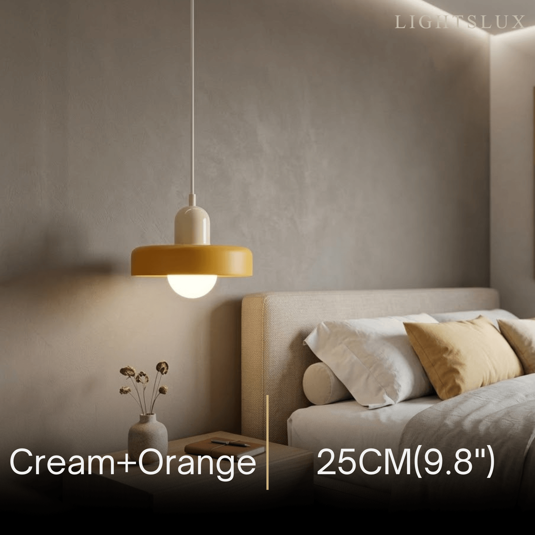 Morandia Nordic Pendant Light - Round Glass Shade for Living/Dining Room