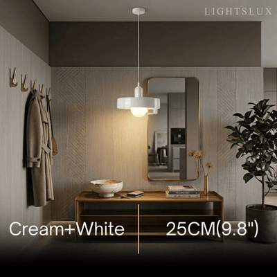 Morandia Nordic Pendant Light - Round Glass Shade for Living/Dining Room