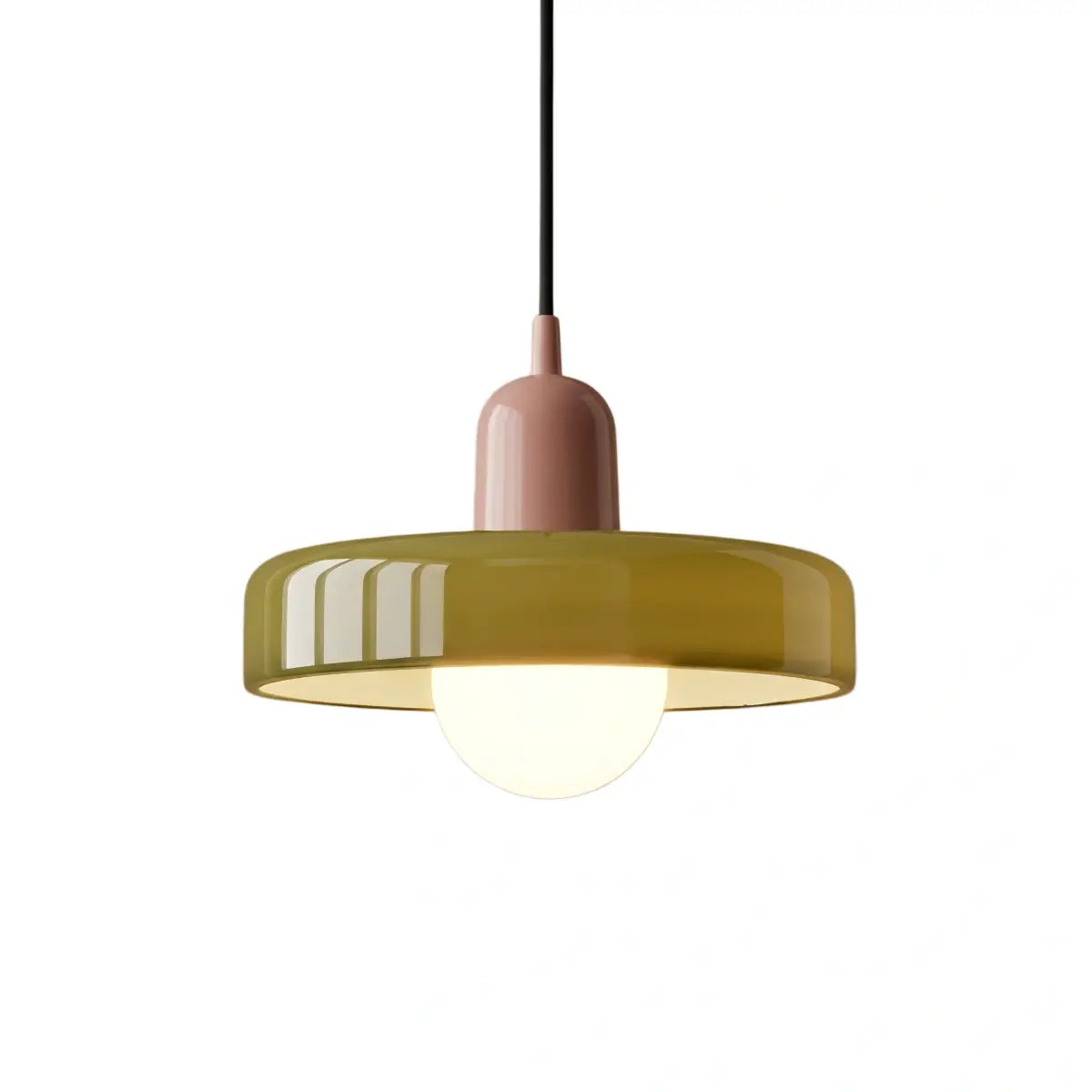 Morandia Nordic Pendant Light - Round Glass Shade for Living/Dining Room