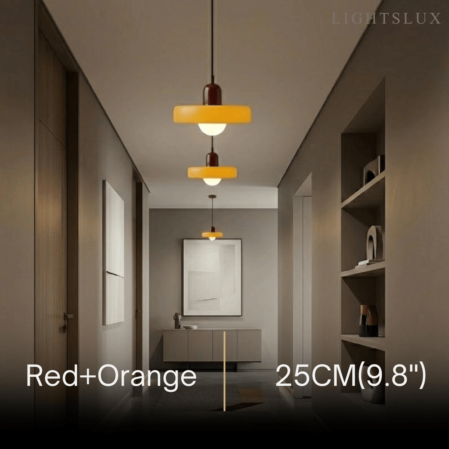Morandia Nordic Pendant Light - Round Glass Shade for Living/Dining Room