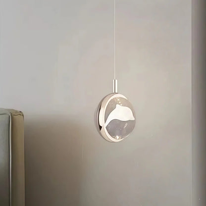 Vivara Art Deco Gold Pendant Light – Globular Metal/Crystal for Bedroom
