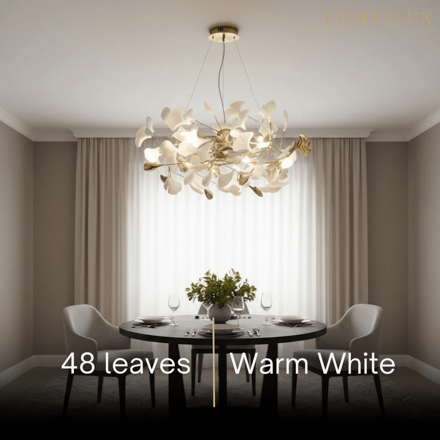 Excelis Art Deco Chandelier – Ceramic Design for Dining Room