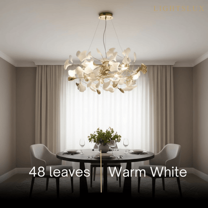 Excelis Art Deco Chandelier – Ceramic Design for Dining Room