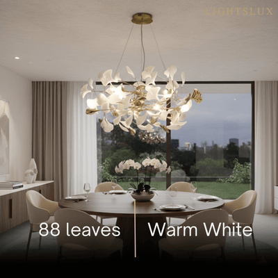 Excelis Art Deco Chandelier – Ceramic Design for Dining Room