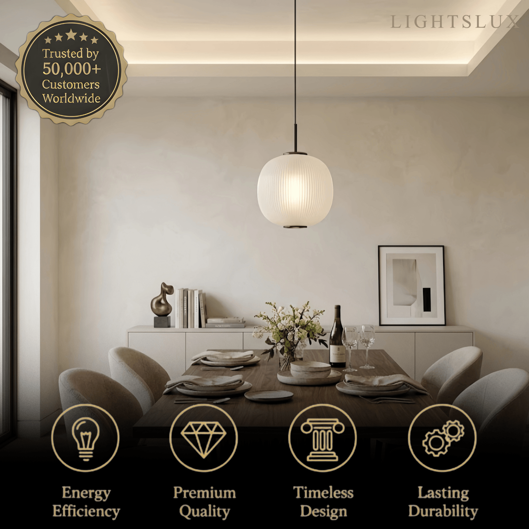 Vetro Modern Cylinder Pendant Light 
