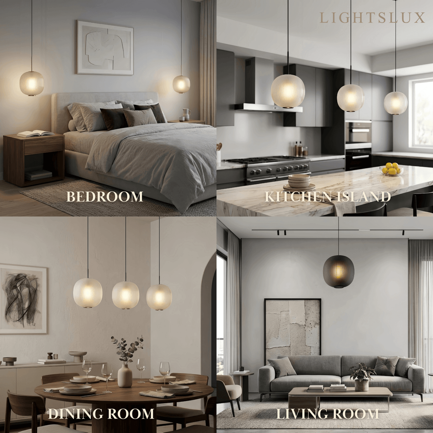 Vetro Modern Cylinder Pendant Light 