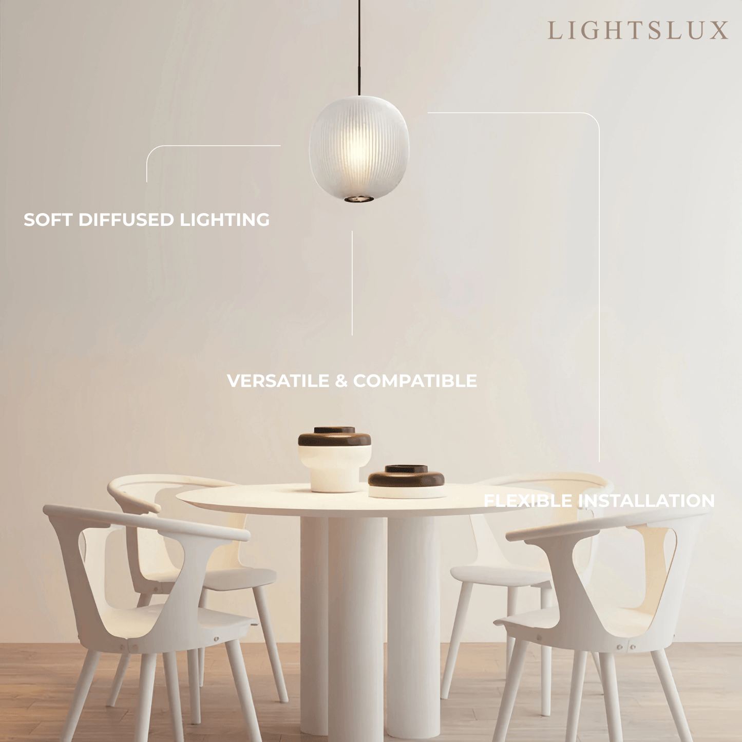 Vetro Modern Cylinder Pendant Light 