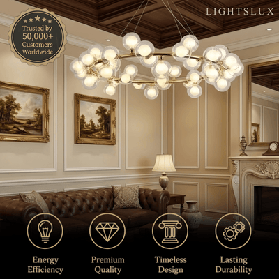 Nebula Modern Gold Chandelier