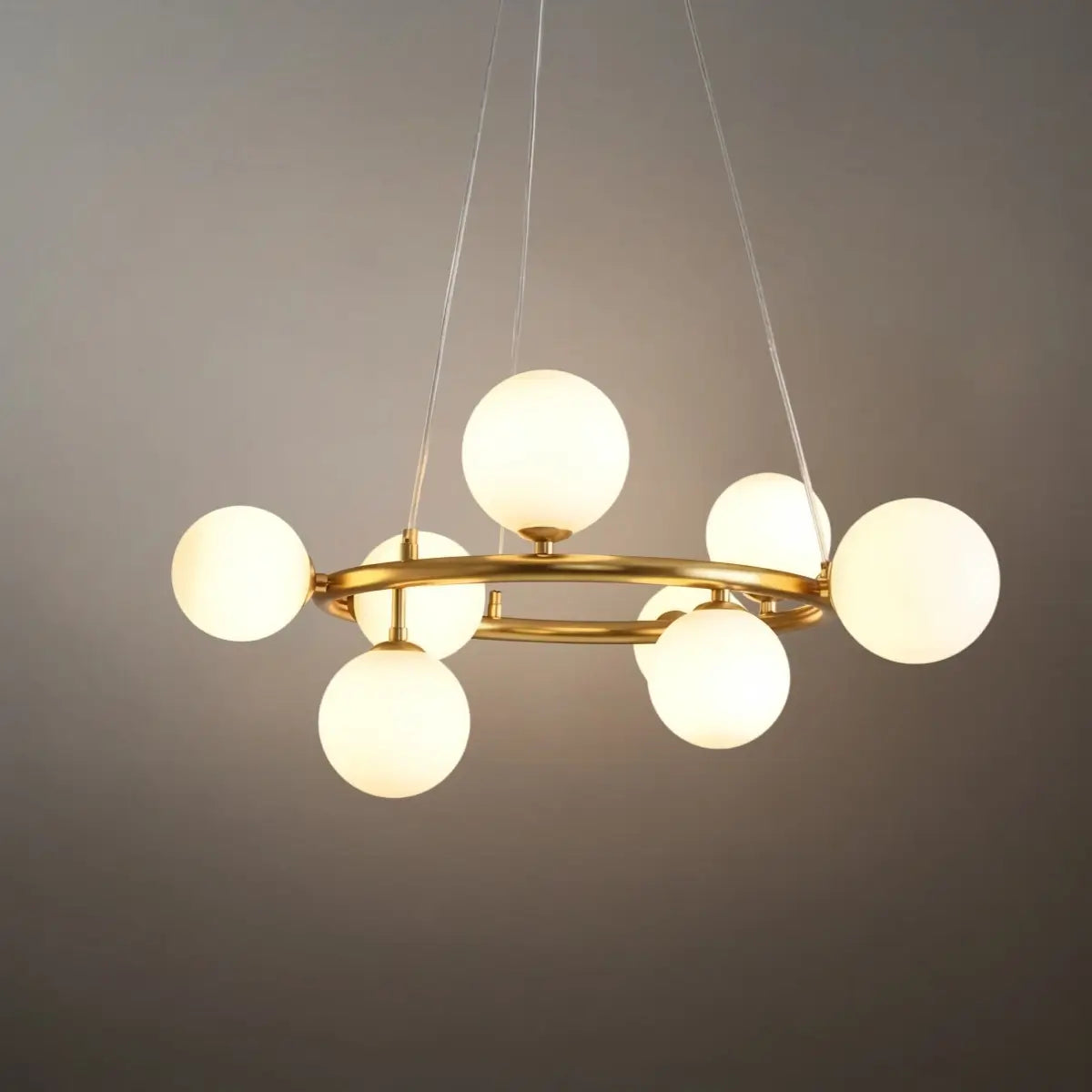 Chandelier - Metal Frame with Bubble Design for Living Room