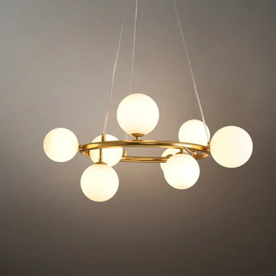 Chandelier - Metal Frame with Bubble Design for Living Room