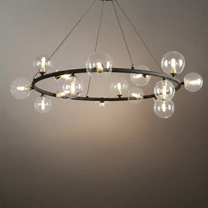 Chandelier - Metal Frame with Bubble Design for Living Room
