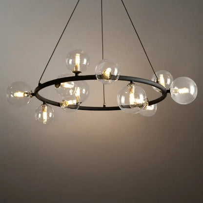 Chandelier - Metal Frame with Bubble Design for Living Room