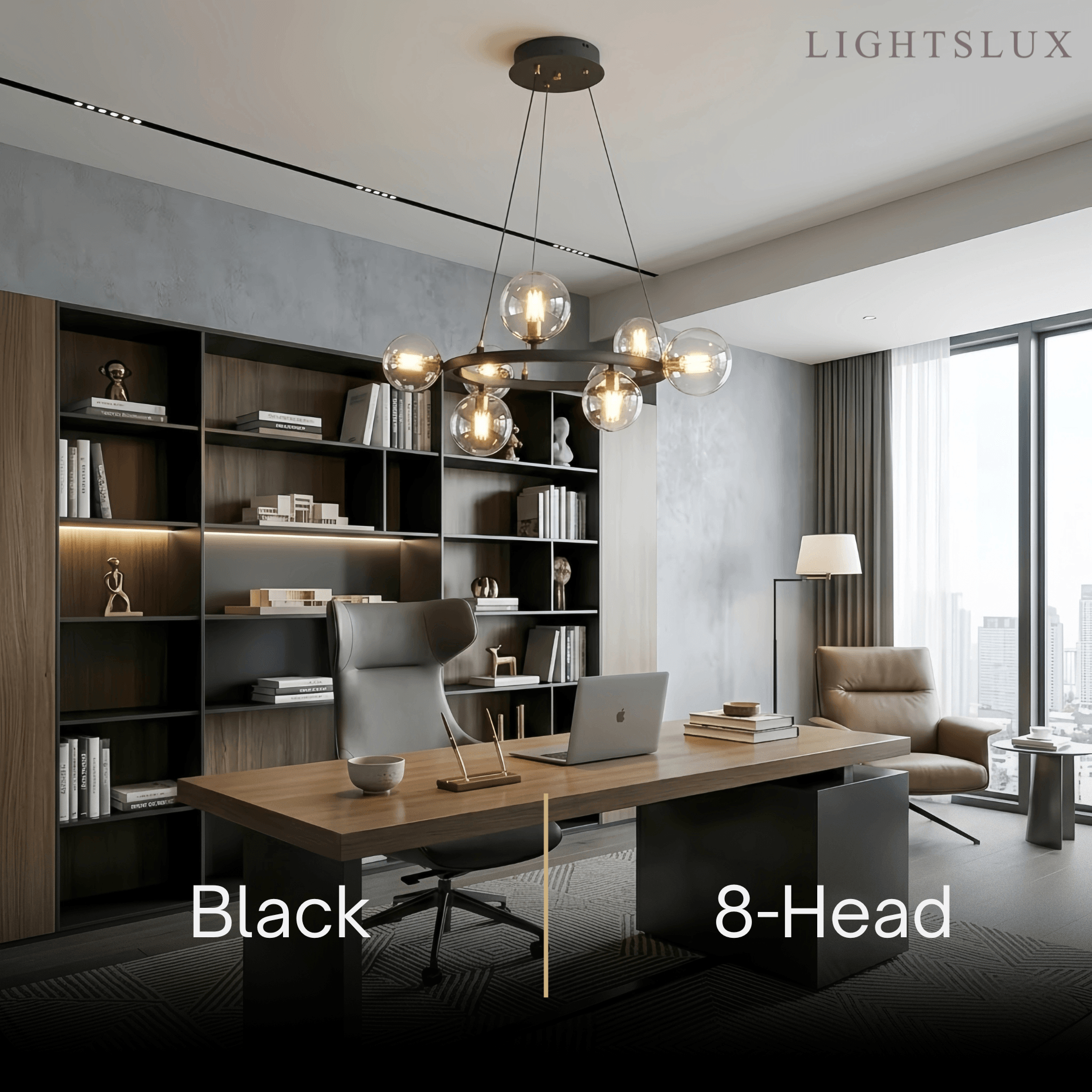 Chandelier - Metal Frame with Bubble Design for Living Room