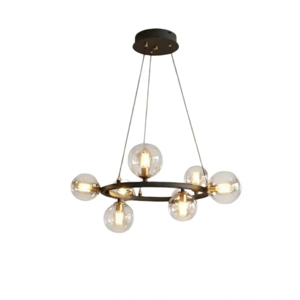 Chandelier - Metal Frame with Bubble Design for Living Room
