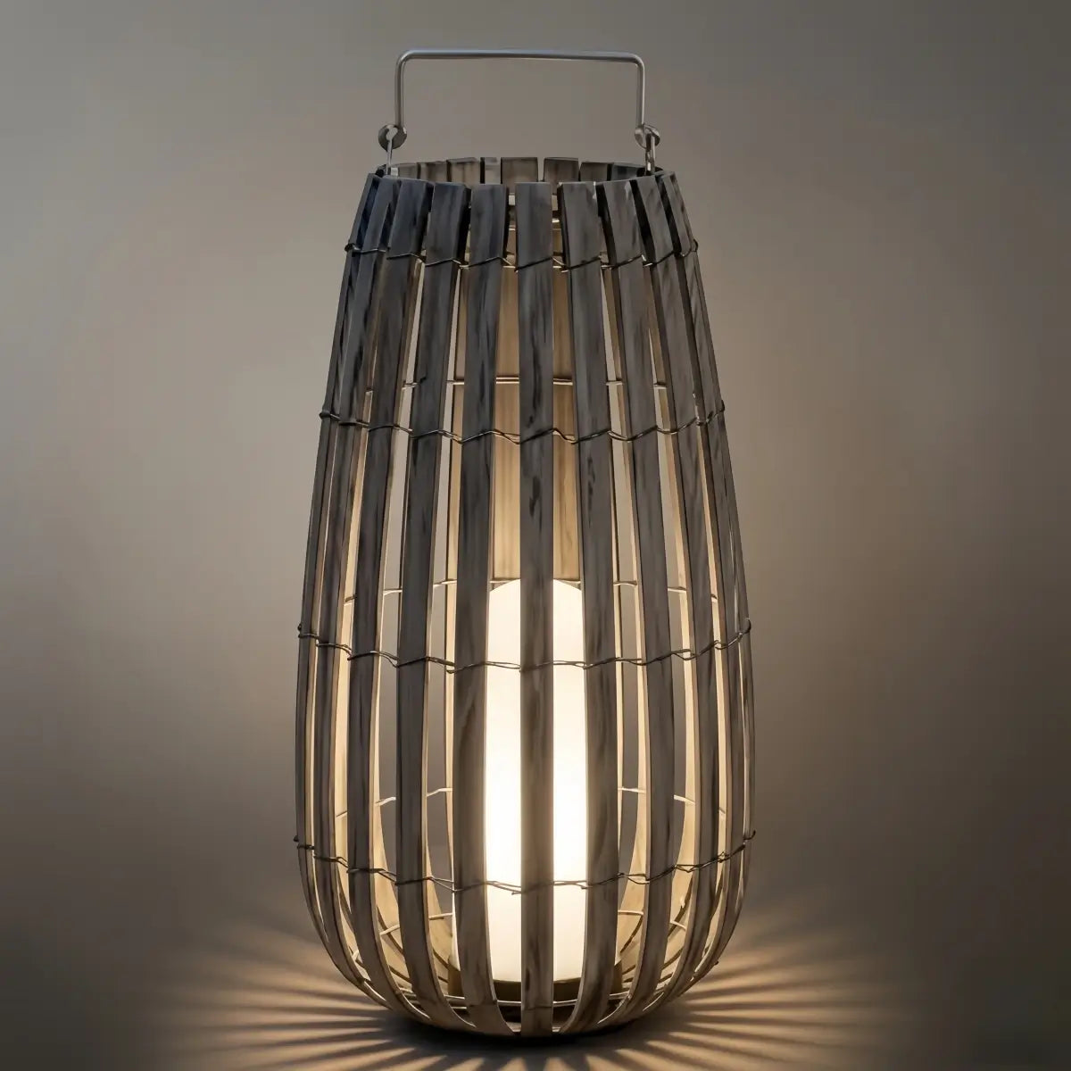 Bamburo Modern Wooden Path Lamp