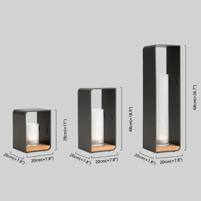 Irondale Modern Solar Pathway Light – IP65 Waterproof Candle-Style Garden