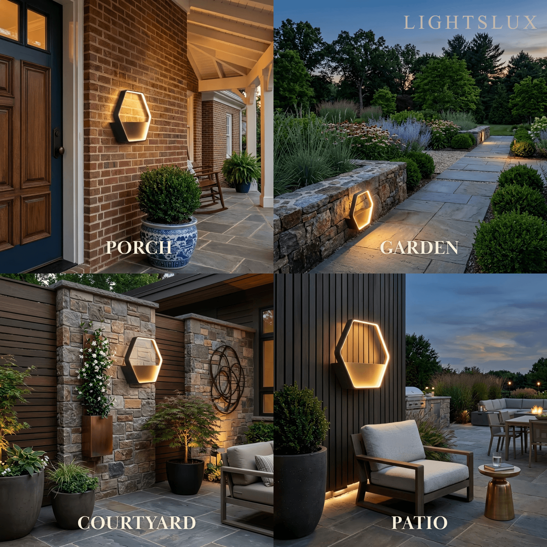 Irondale Art Deco Outdoor Wall Lamp