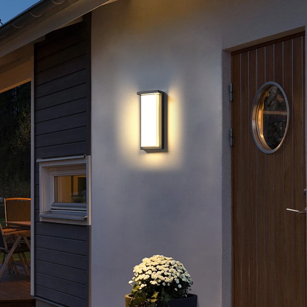Modern Rectangular Outdoor Wall Lamp