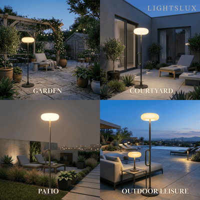 Irondale Modern Outdoor Floor Lamp