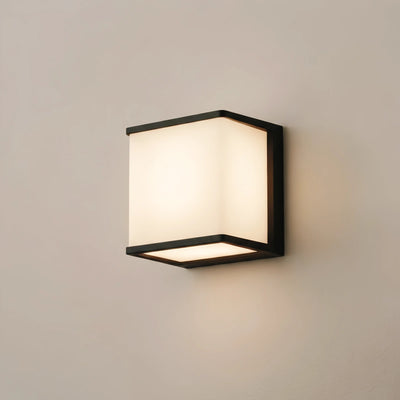 Lunara Modern Solar LED Outdoor Wall Lamp – Waterproof Sensor Light for Courtyard