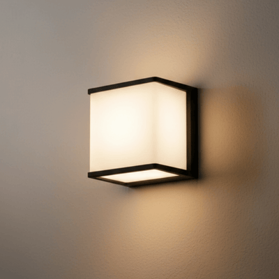 Lunara Modern Solar LED Outdoor Wall Lamp – Waterproof Sensor Light for Courtyard
