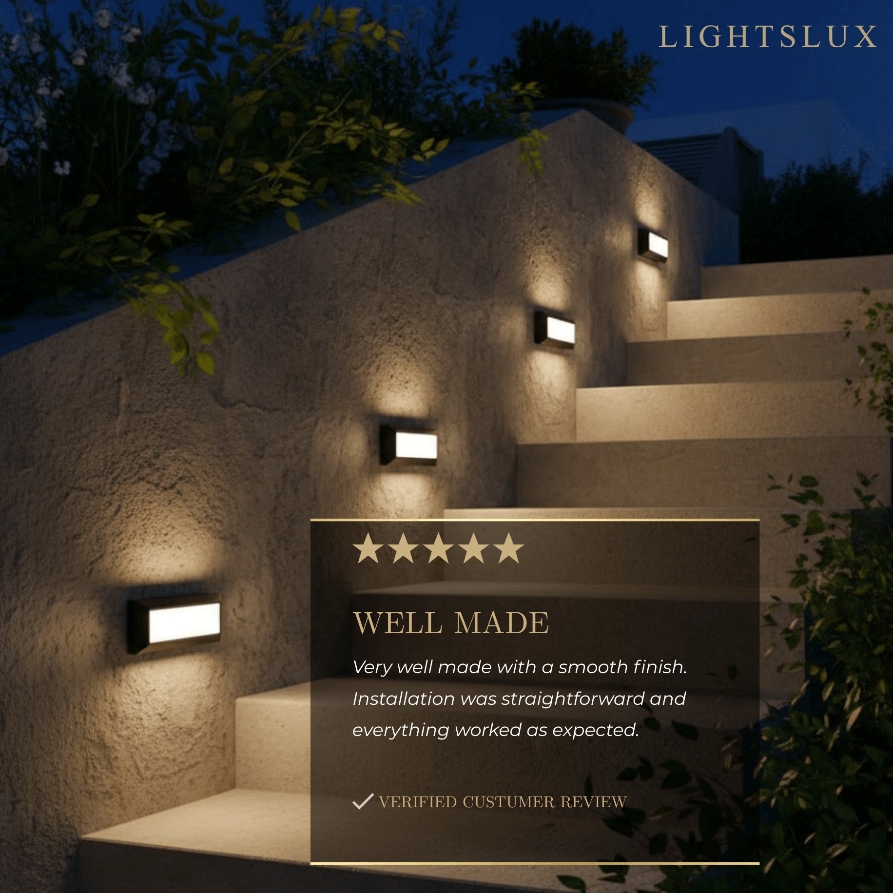 Arcato Modern Outdoor Step Deck Light