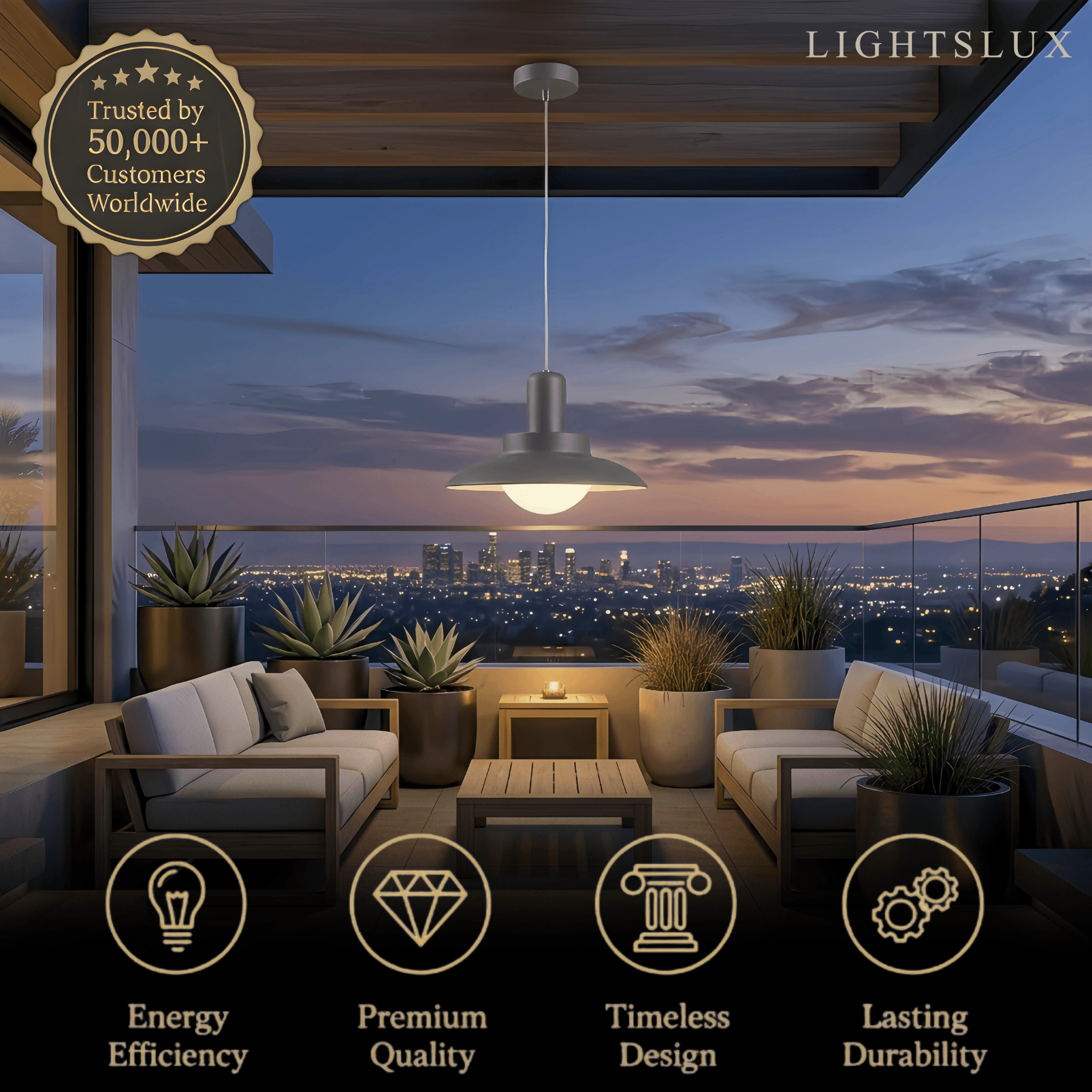 Irondale Modern Outdoor Pendant Ligh