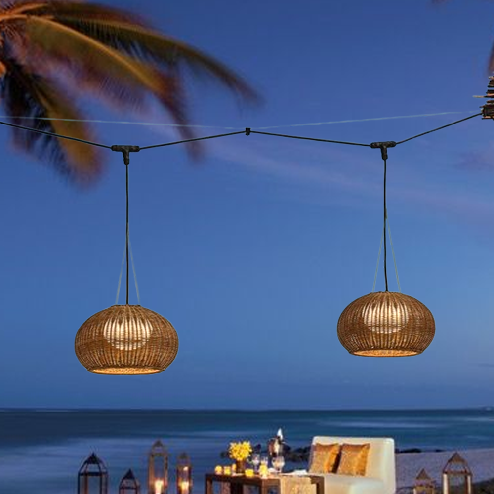 ALS715_Rustic_Brown_Outdoor_Pendant_Lights_Bamboo_Acrylic_Lantern_Garden