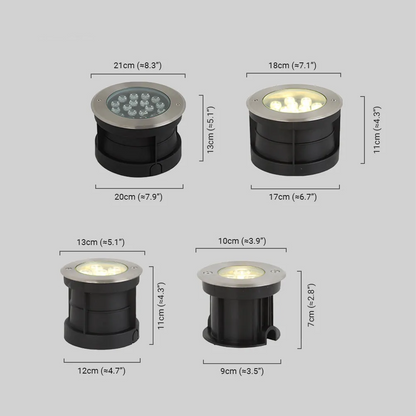 Minimalist Column Deck Step Light 