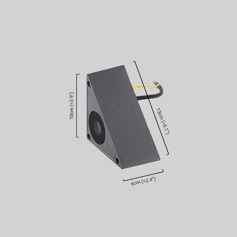 Modern Triangle Outdoor Step Light for staircase Dimensions